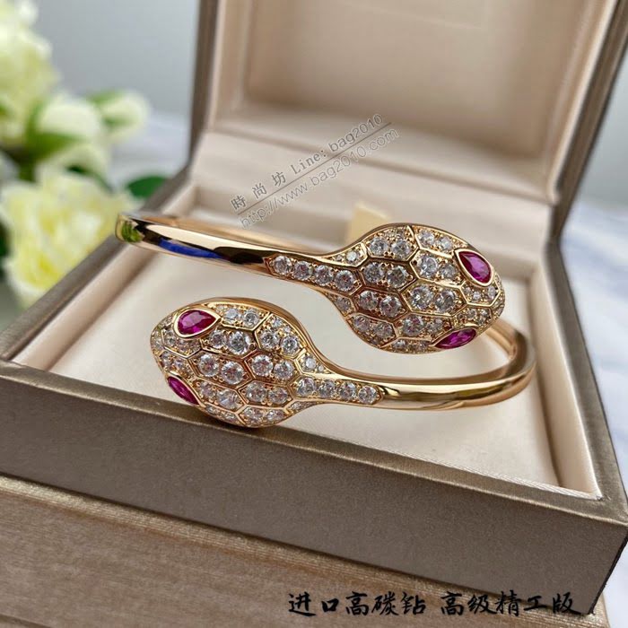 Bvlgari飾品 寶格麗新款雙頭蛇手鐲 全網爆款  zgbq3277